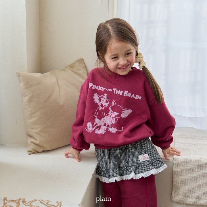 Plain - Korean Children Fashion - #kidsshorts - Brain Sweatshirt - 3