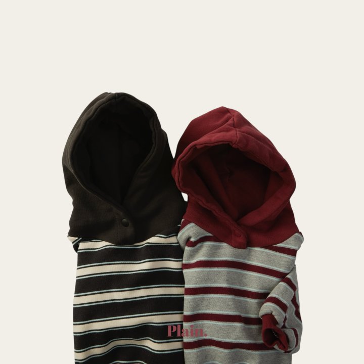 Plain - Korean Children Fashion - #kidsshorts - Snap Button Hoodie - 10