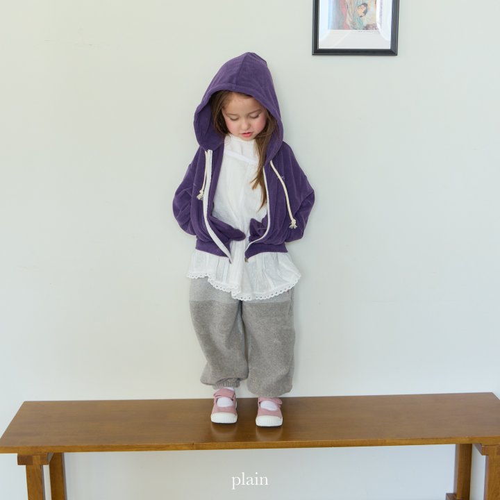 Plain - Korean Children Fashion - #kidsshorts - Plain Half Half Jogger Pants - 8