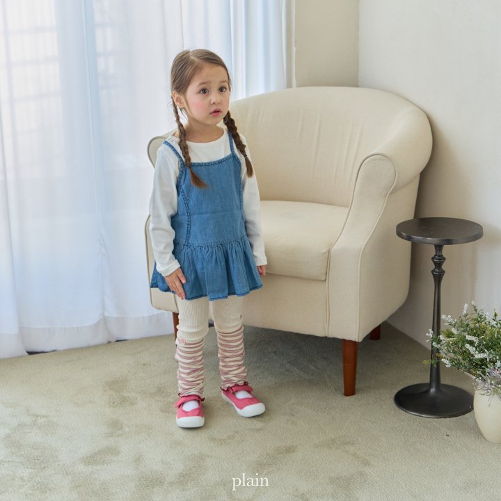 Plain - Korean Children Fashion - #kidsshorts - Shirring Leggings - 7