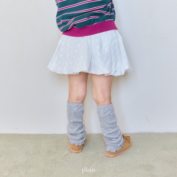 Plain - Korean Children Fashion - #kidzfashiontrend - Eyelet Leg Warmers - 10