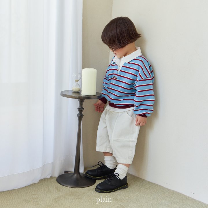 Plain - Korean Children Fashion - #Kfashion4kids - Plain Collar Sweatshirt - 4