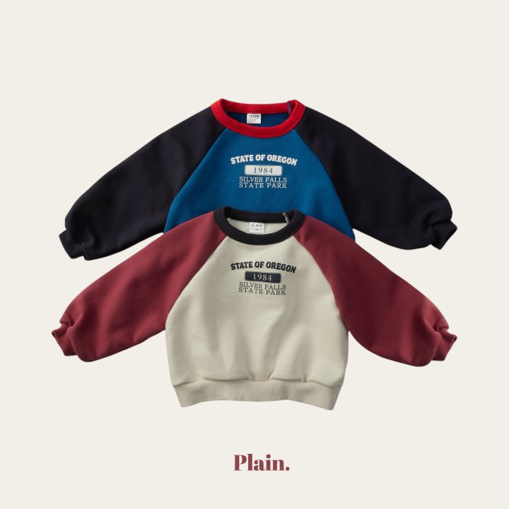 Plain - Korean Children Fashion - #magicofchildhood - 1984 Raglan Sweatshirt