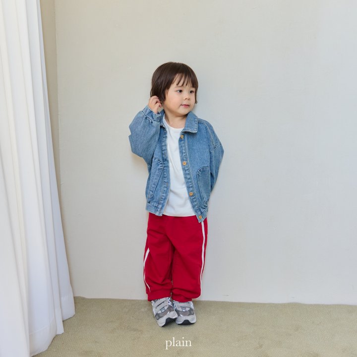 Plain - Korean Children Fashion - #magicofchildhood - Tape Pants - 9