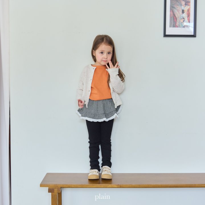 Plain - Korean Children Fashion - #magicofchildhood - Shirring Leggings - 12