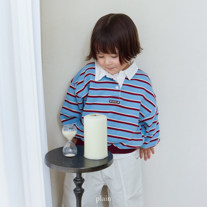 Plain - Korean Children Fashion - #minifashionista - Plain Collar Sweatshirt - 6