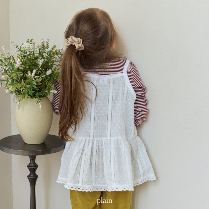 Plain - Korean Children Fashion - #minifashionista - Lace One-piece - 3