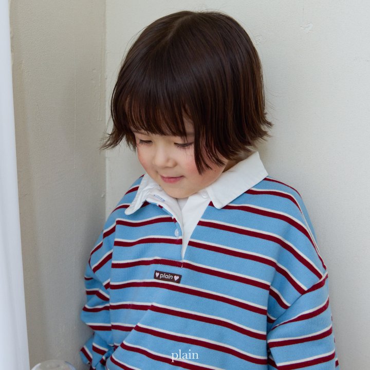 Plain - Korean Children Fashion - #prettylittlegirls - Plain Collar Sweatshirt - 7