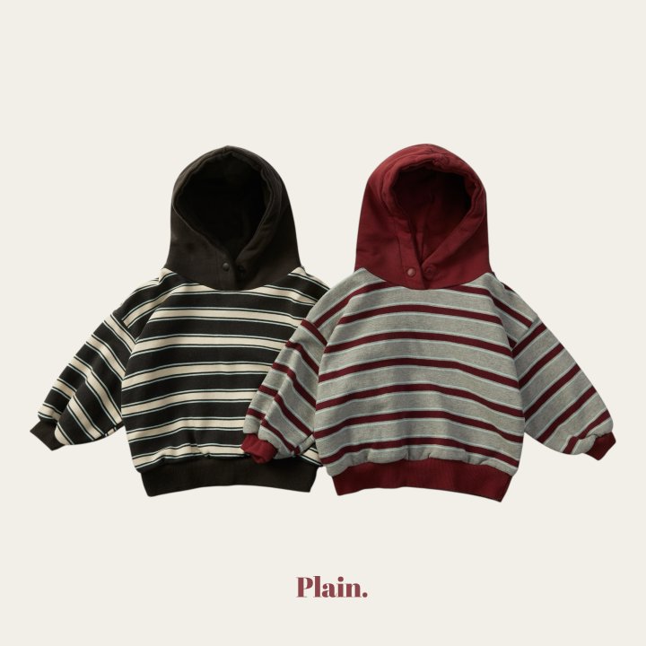 Plain - Korean Children Fashion - #prettylittlegirls - Snap Button Hoodie