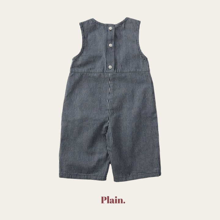 Plain - Korean Children Fashion - #prettylittlegirls - Striped Jumpsuit - 9