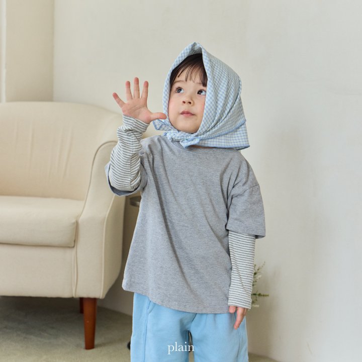 Plain - Korean Children Fashion - #prettylittlegirls - Square Bandana - 11