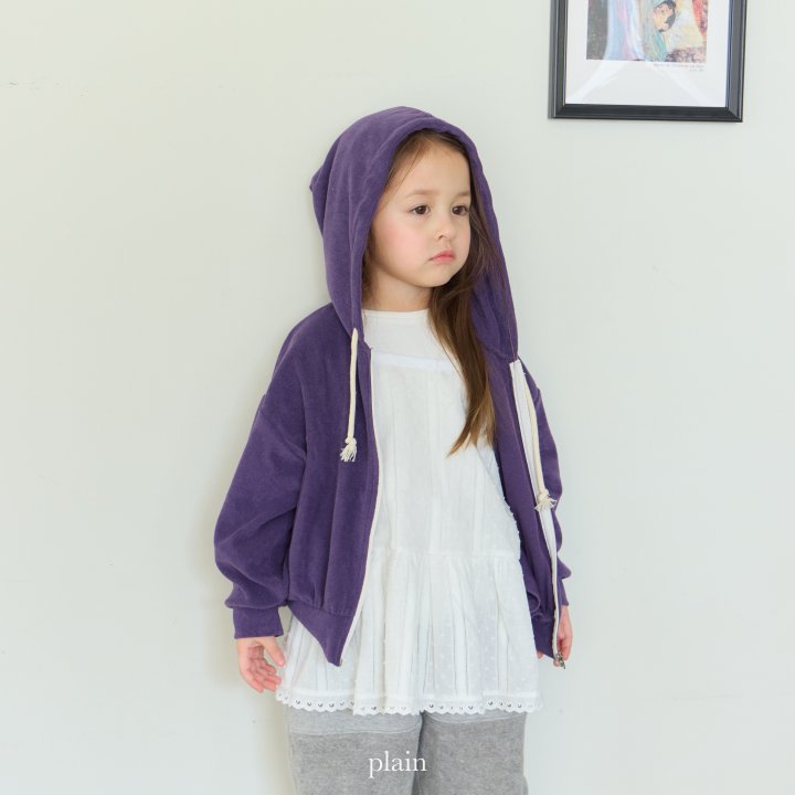 Plain - Korean Children Fashion - #stylishchildhood - Ordinary Hood Zip-Up - 7