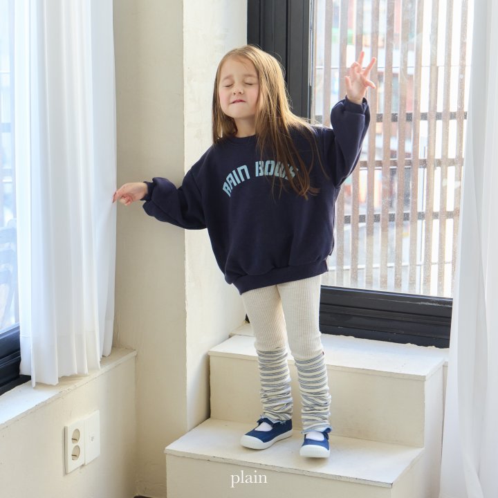 Plain - Korean Children Fashion - #todddlerfashion - Rainbow Sweatshirt - 12