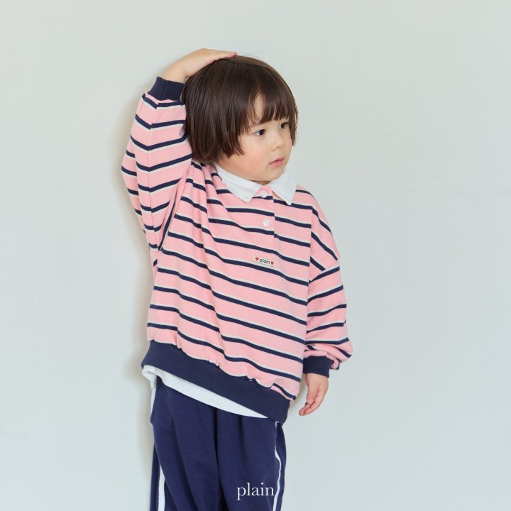 Plain - Korean Children Fashion - #todddlerfashion - Plain Collar Sweatshirt - 8