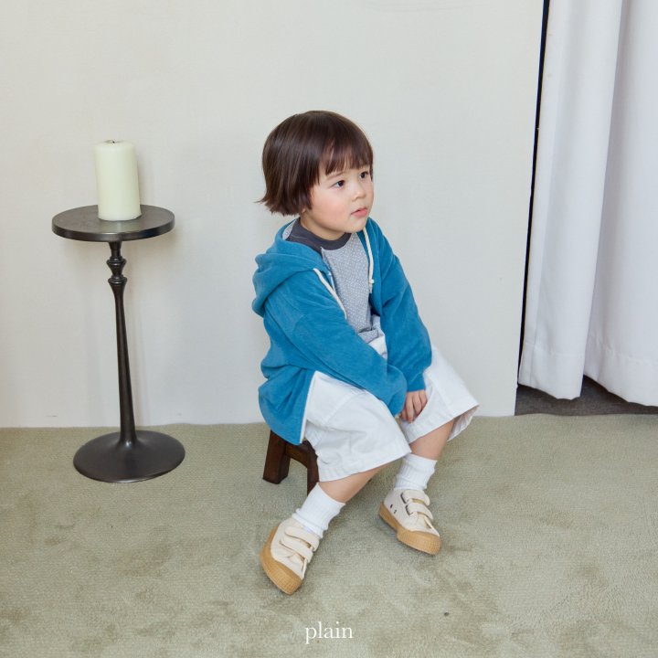 Plain - Korean Children Fashion - #todddlerfashion - Ordinary Hood Zip-Up - 5