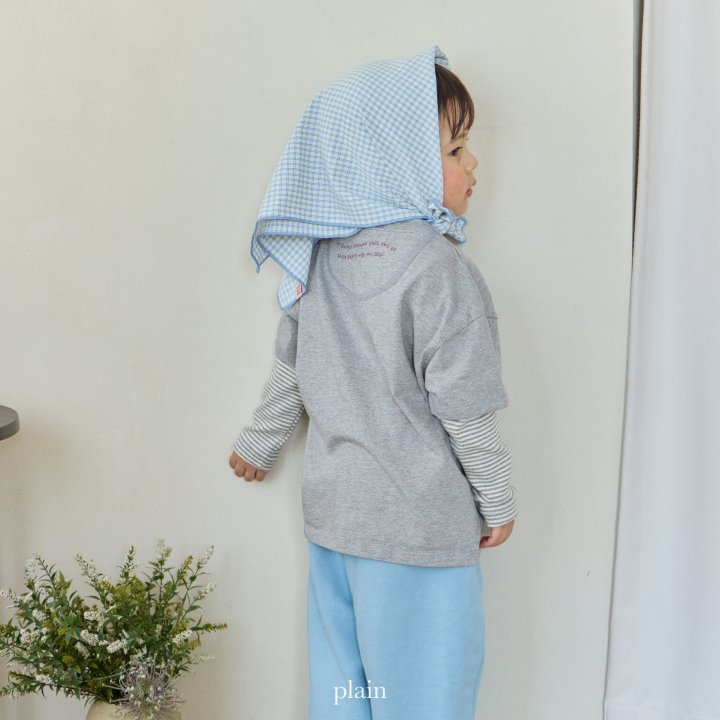 Plain - Korean Children Fashion - #todddlerfashion - Square Bandana - 12