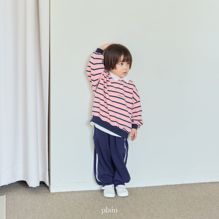 Plain - Korean Children Fashion - #toddlerclothing - Plain Collar Sweatshirt - 9