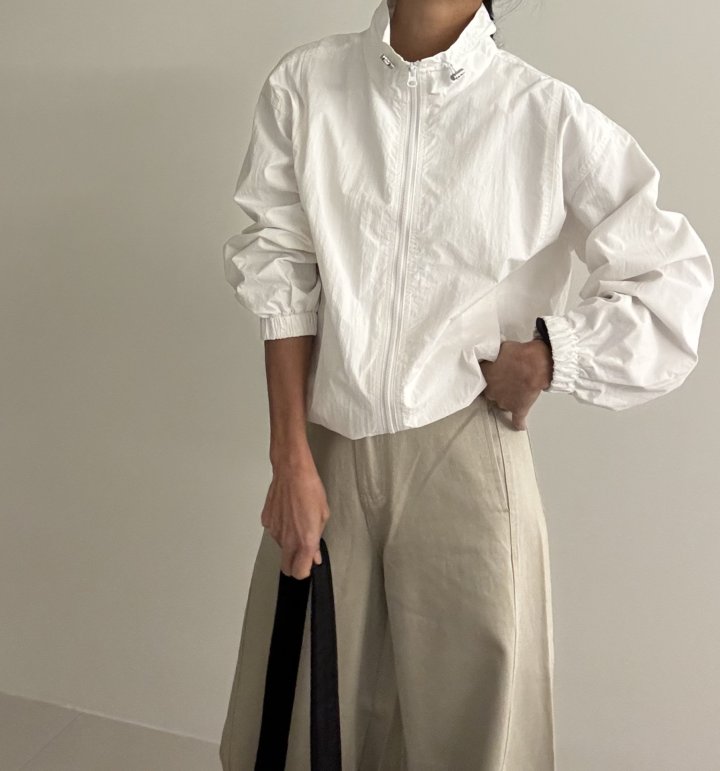Ripple - Korean Women Fashion - #womensfashion - Trimming Wind Jumper - 4