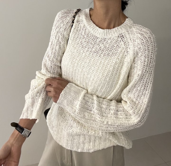 Ripple - Korean Women Fashion - #momslook - Meringue Knit Top