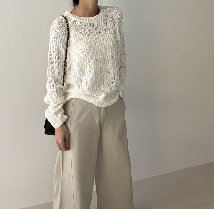 Ripple - Korean Women Fashion - #momslook - Meringue Knit Top - 3