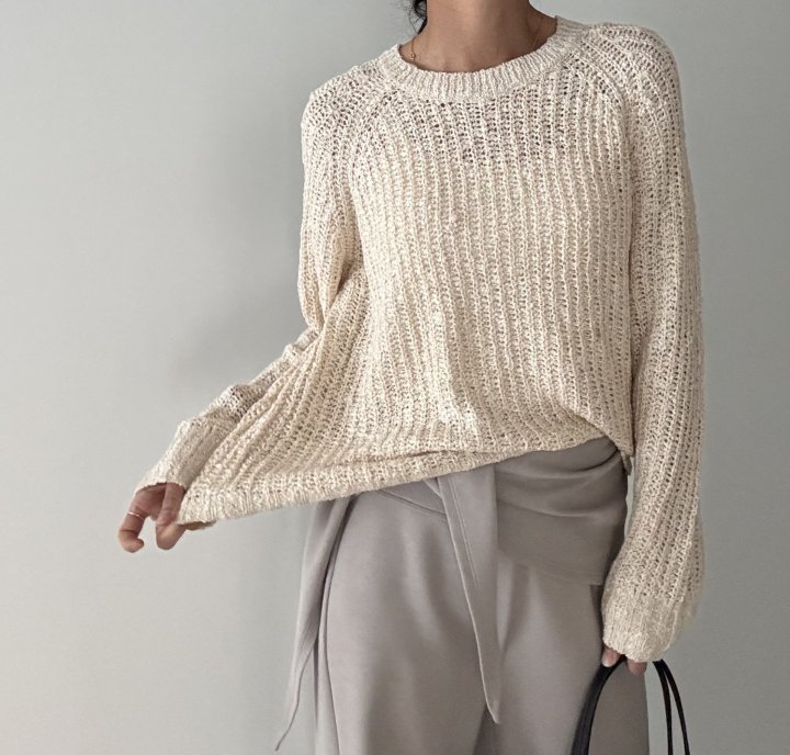 Ripple - Korean Women Fashion - #momslook - Meringue Knit Top - 5