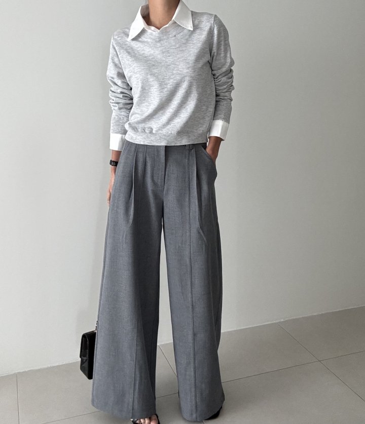Ripple - Korean Women Fashion - #momslook - Jenna Collar Knit Top - 8