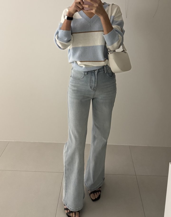 Ripple - Korean Women Fashion - #momslook - Calm Bootcut Jeans - 5