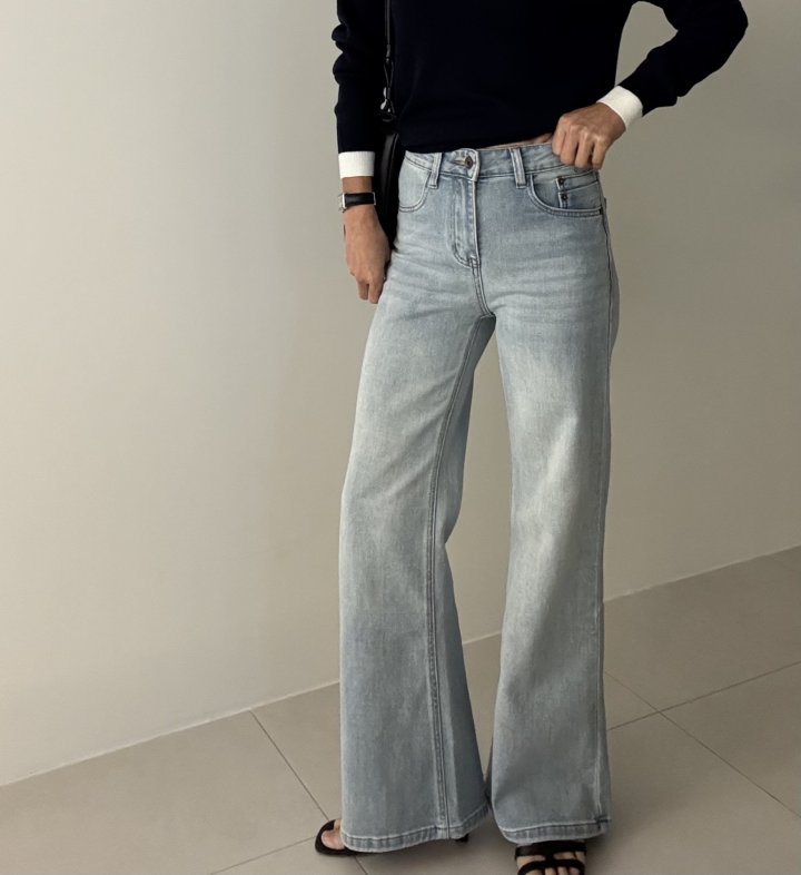 Ripple - Korean Women Fashion - #momslook - Calm Bootcut Jeans - 9