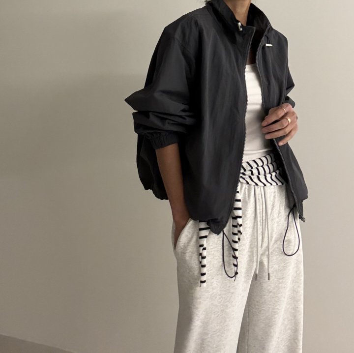 Ripple - Korean Women Fashion - #womensfashion - Trimming Wind Jumper - 11