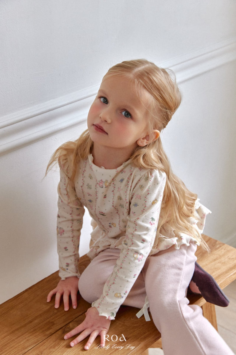 Roa - Korean Children Fashion - #Kfashion4kids - Ribbon Bootcut Pants - 8