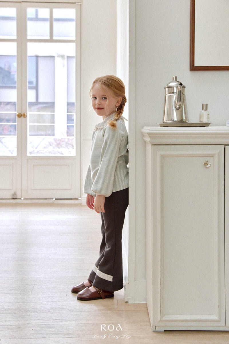Roa - Korean Children Fashion - #Kfashion4kids - Lace Bootcut Pants - 2