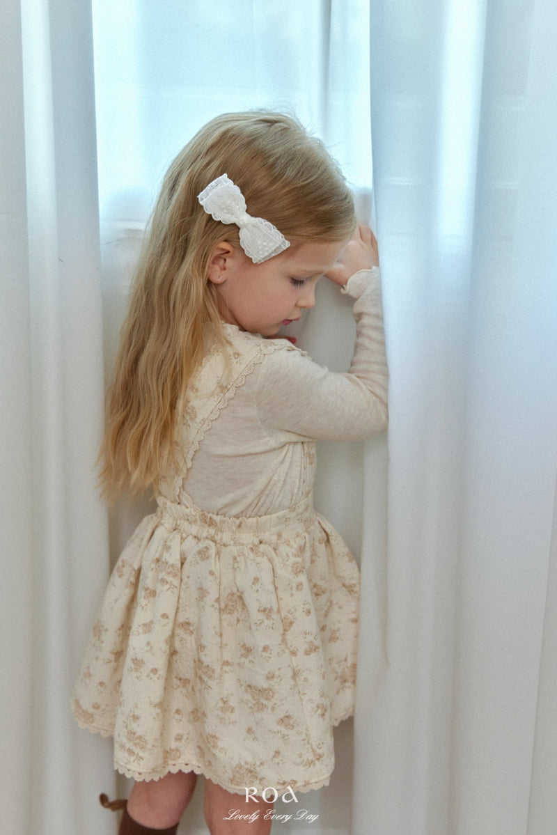 Roa - Korean Children Fashion - #childofig - Spring Lace Strap Suspender Skirt - 9