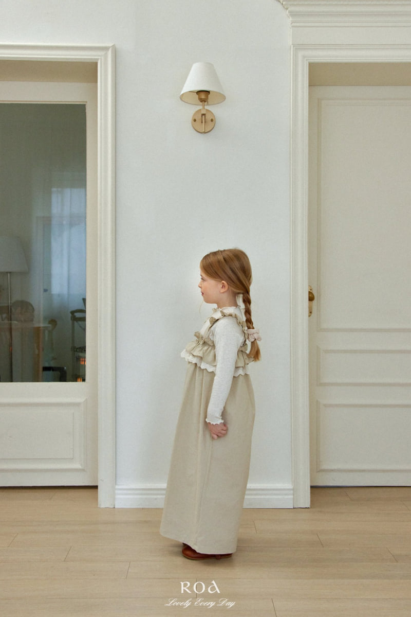 Roa - Korean Children Fashion - #childofig - Lace Frill Overalls - 7