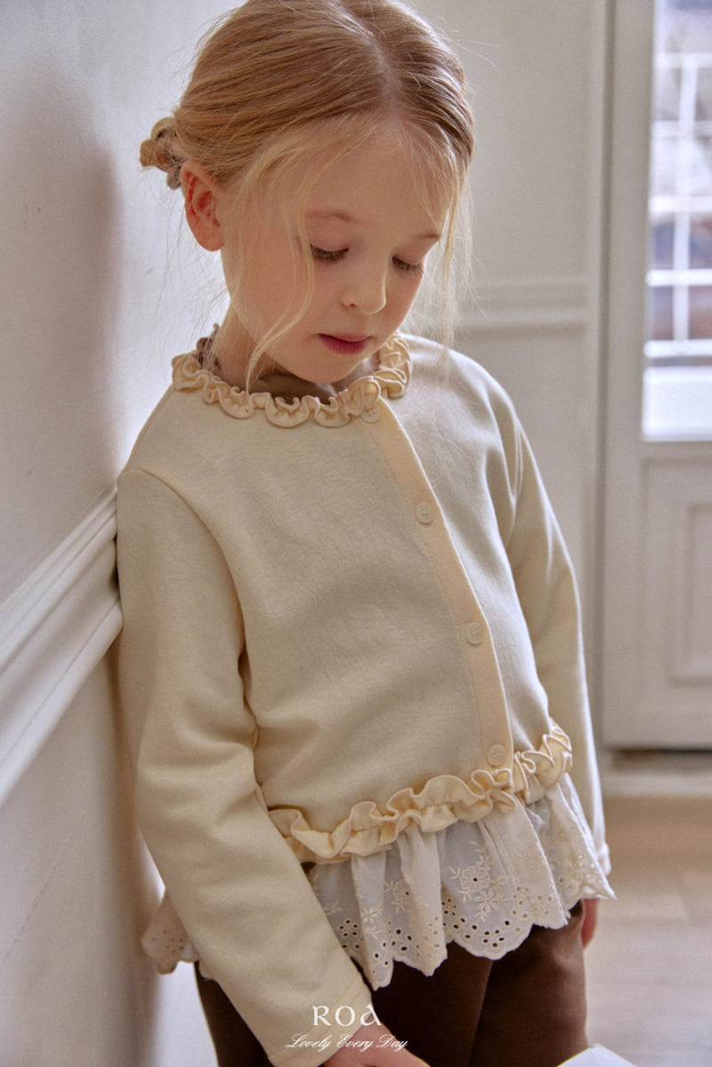 Roa - Korean Children Fashion - #childofig - Lace Frill Cardigan - 6