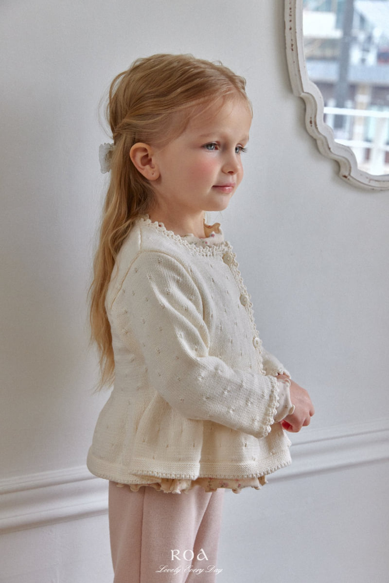 Roa - Korean Children Fashion - #stylishchildhood - Flared Knit Cardigan - 4