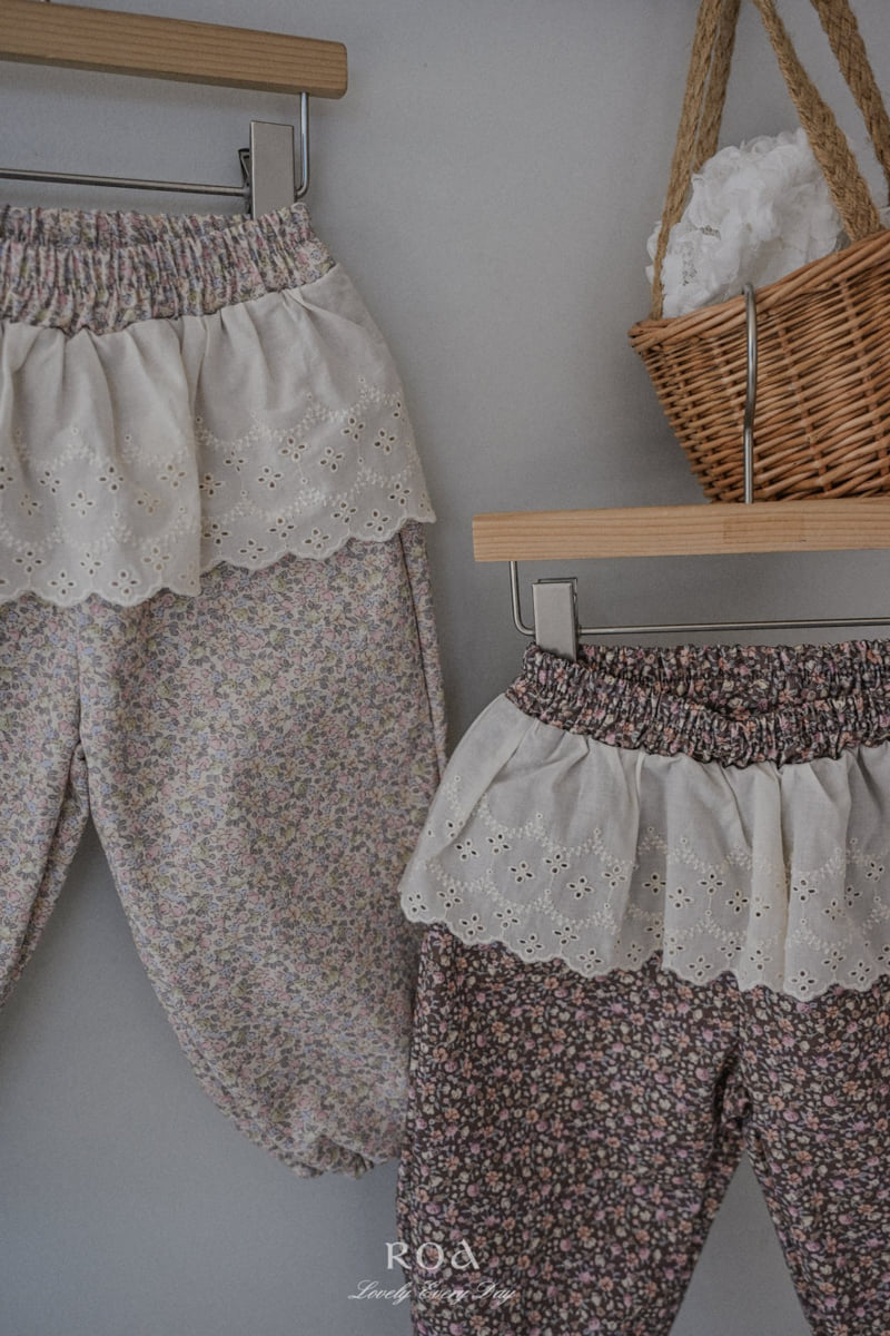 Roa - Korean Children Fashion - #childofig - Floral Printed Jogger Pants - 11