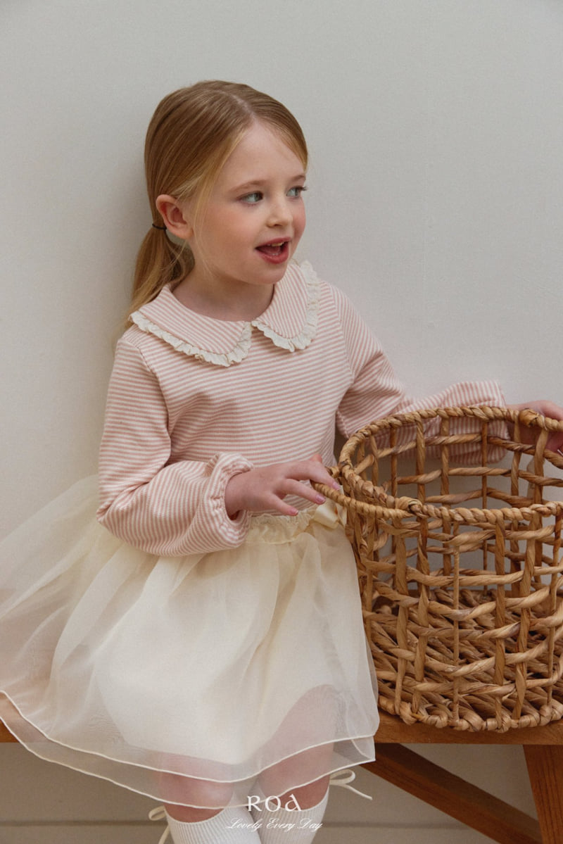 Roa - Korean Children Fashion - #childofig - Stripe Collar Tee - 11