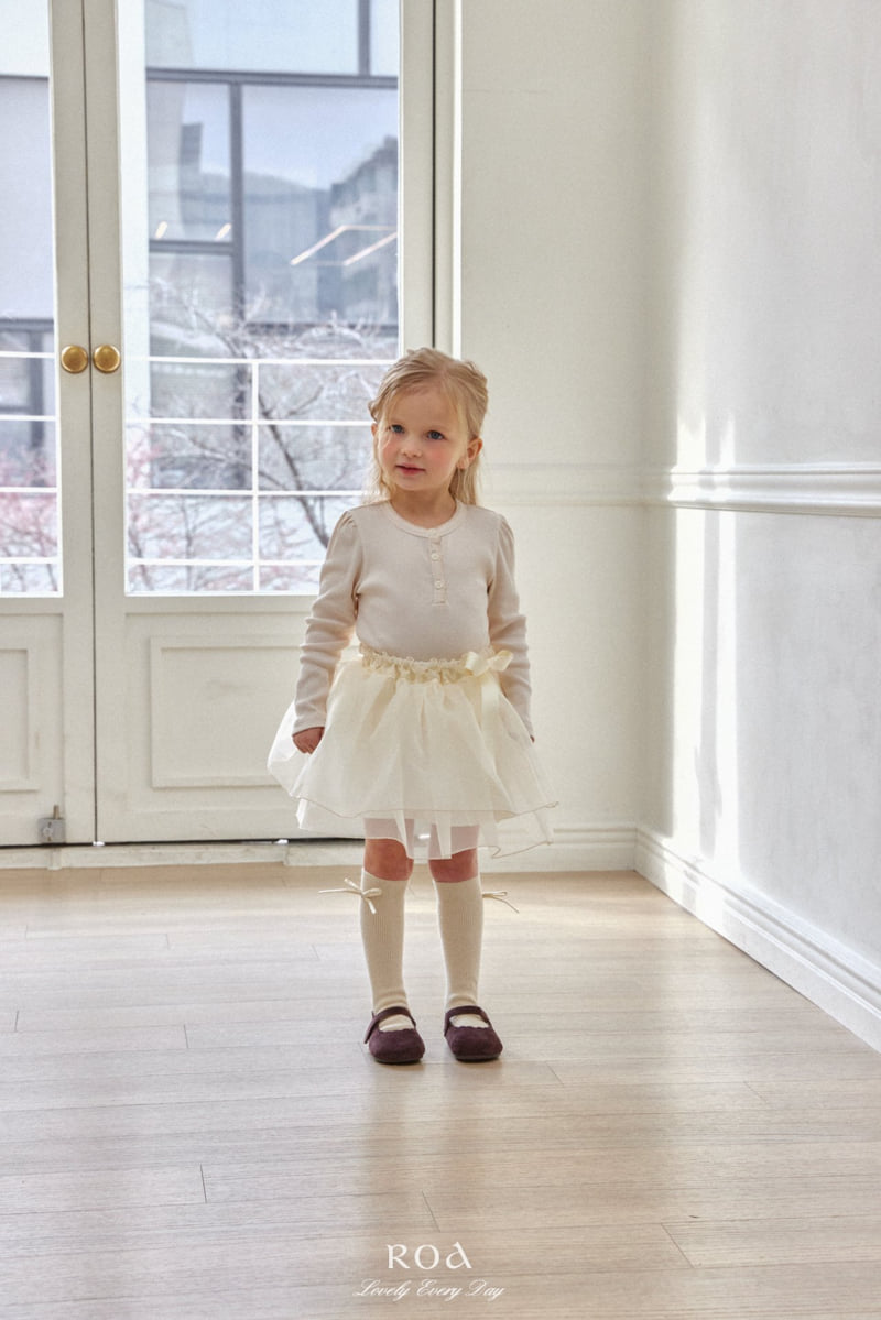 Roa - Korean Children Fashion - #childrensboutique - Ribbed Basic Tee - 9