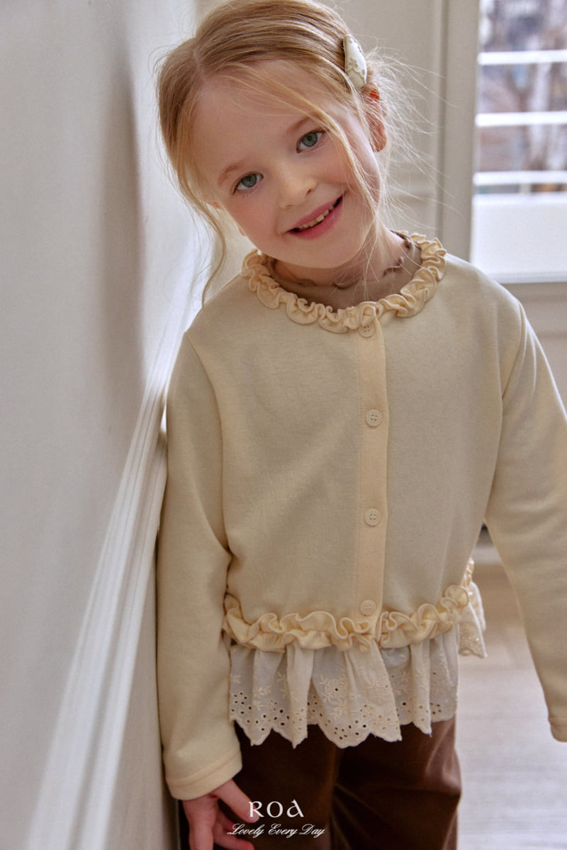 Roa - Korean Children Fashion - #childrensboutique - Lace Frill Cardigan - 7