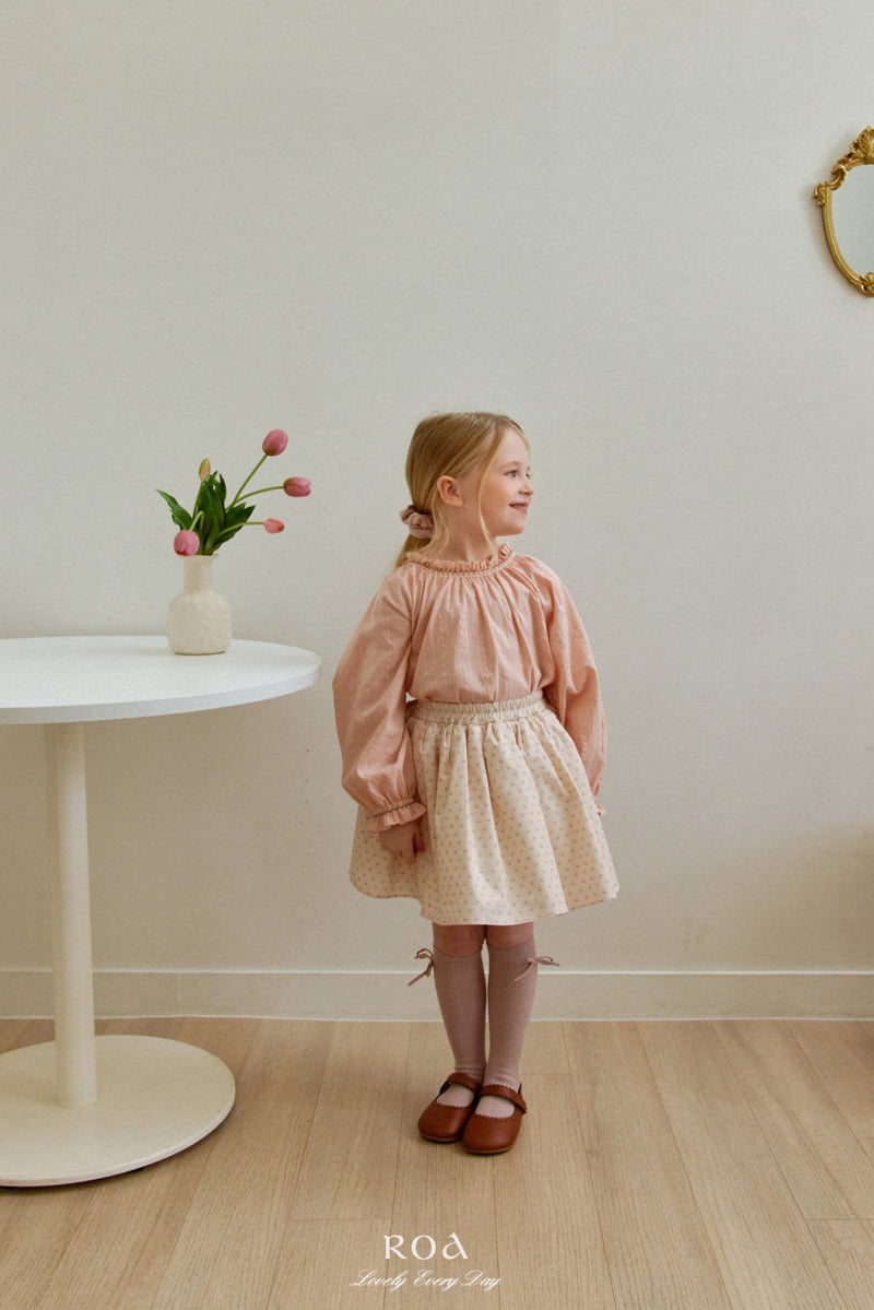 Roa - Korean Children Fashion - #childofig - Smocked Printed Blouse - 4