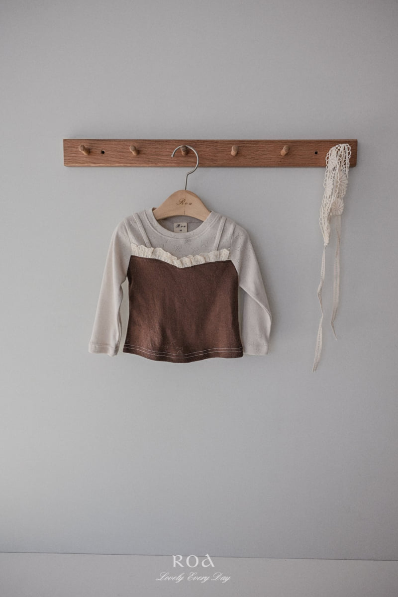 Roa - Korean Children Fashion - #designkidswear - Color-Block Lace Tee - 11