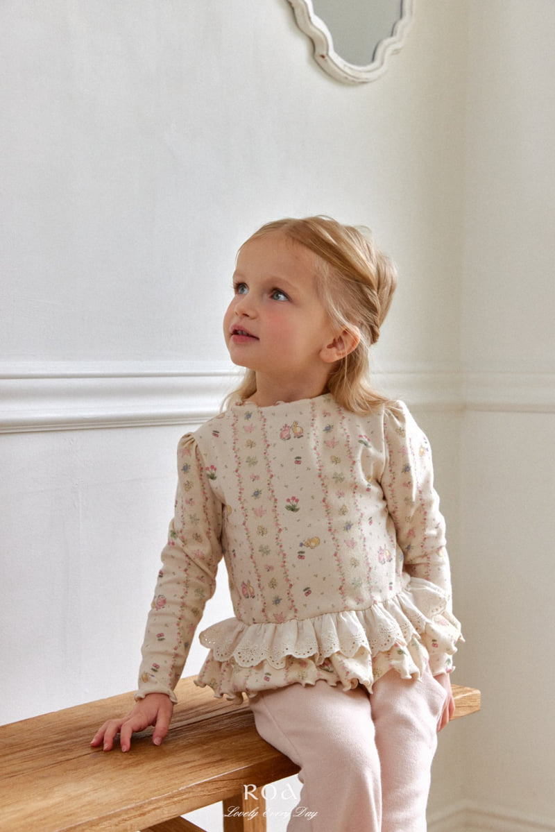 Roa - Korean Children Fashion - #designkidswear - Spring Lace Frill Tee - 2