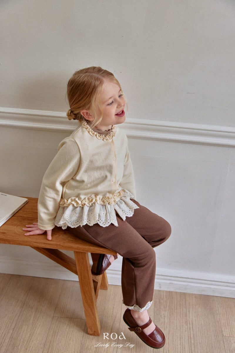 Roa - Korean Children Fashion - #discoveringself - Lace Frill Cardigan - 9