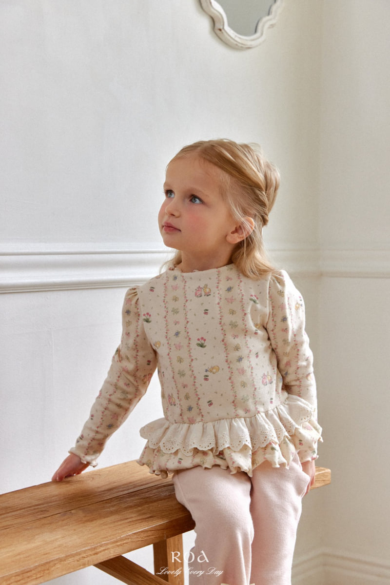 Roa - Korean Children Fashion - #discoveringself - Spring Lace Frill Tee - 3