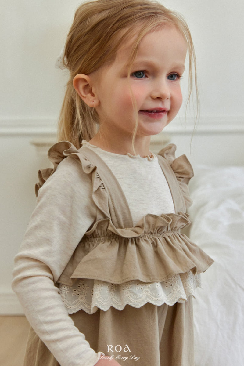 Roa - Korean Children Fashion - #fashionkids - Lace Frill Overalls - 11