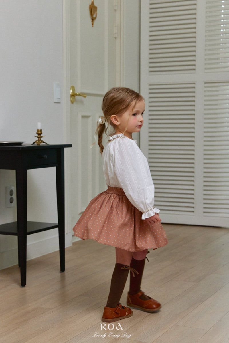 Roa - Korean Children Fashion - #fashionkids - Smocked Printed Blouse - 7