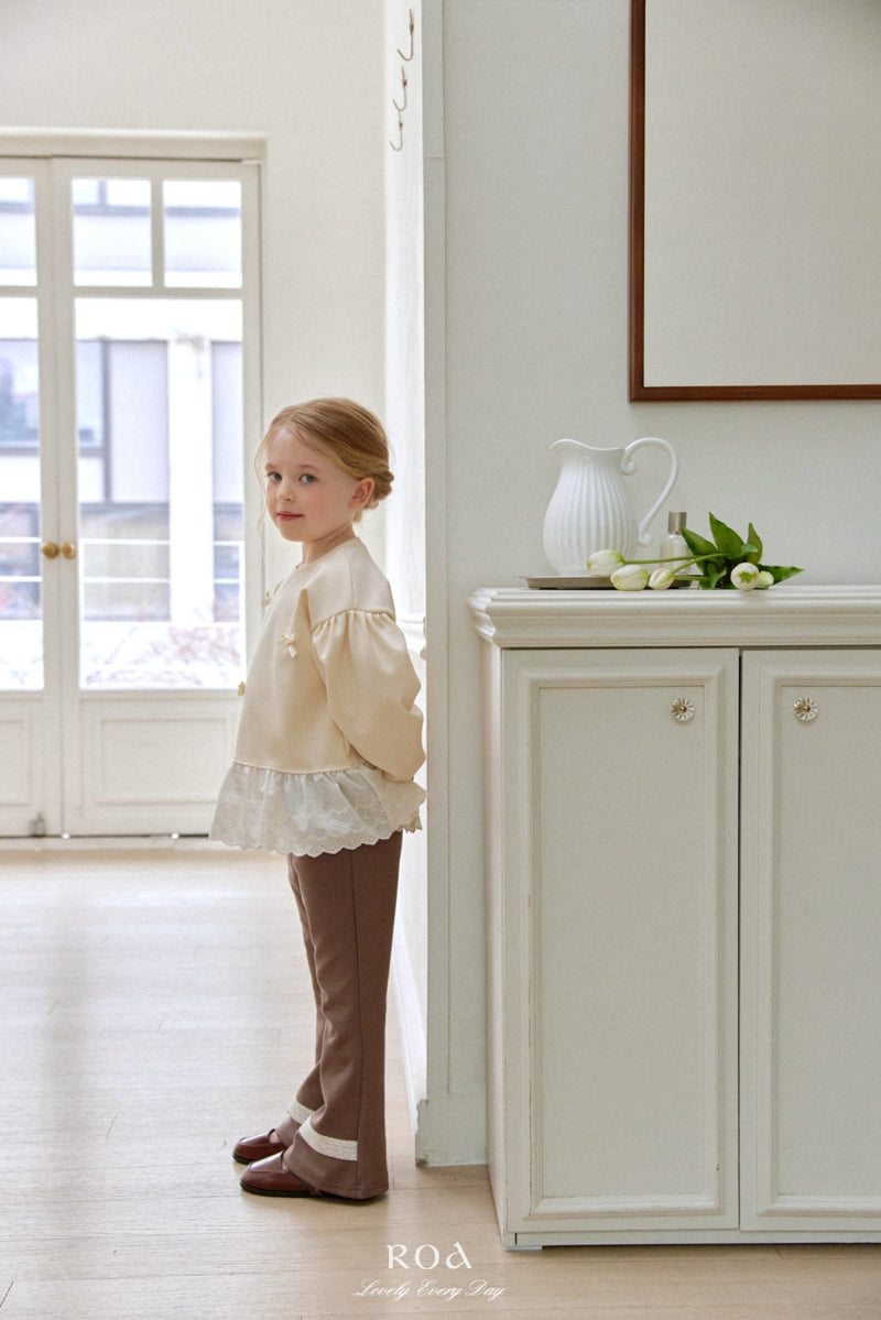 Roa - Korean Children Fashion - #fashionkids - Lace Bootcut Pants - 12