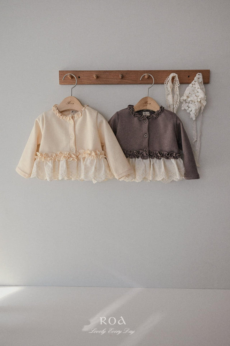 Roa - Korean Children Fashion - #kidsstore - Lace Frill Cardigan - 12