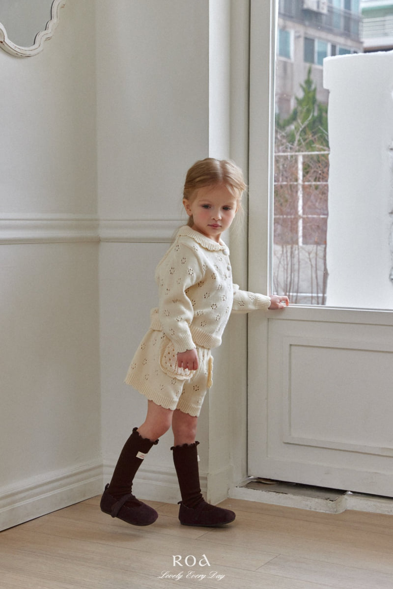 Roa - Korean Children Fashion - #kidzfashiontrend - Punching Knit Set - 5