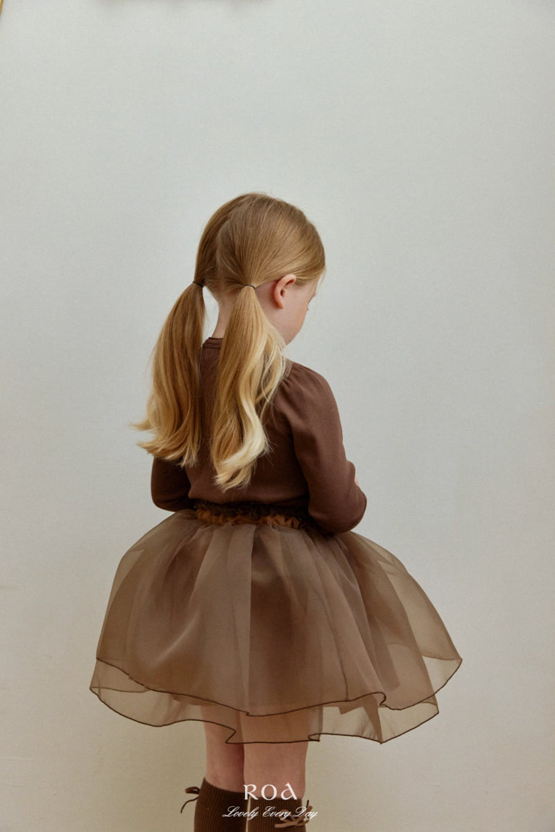 Roa - Korean Children Fashion - #kidzfashiontrend - Sheer Double-Layer Skirt - 3